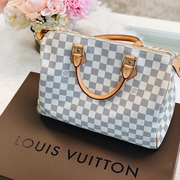 Louis Vuitton Handbags - Authentic LV Speedy 30 Damier Azur